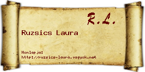 Ruzsics Laura névjegykártya